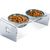 UAMLY Gamelles pour chat en acier inoxydable, avec support en acrylique