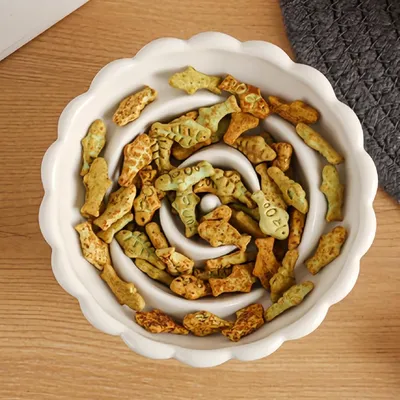 UAMLY Gamelle surélevée anti-avalement en céramique pour chat