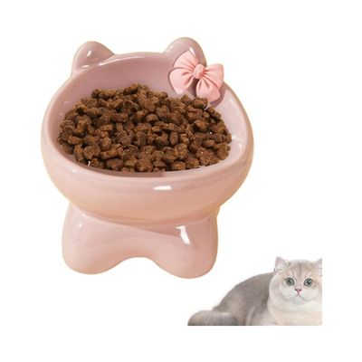 Petopia Bol en céramique pour chat avec ruban
