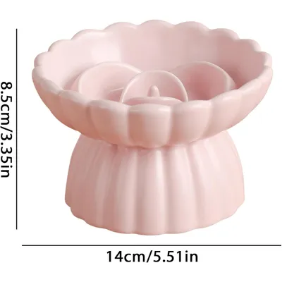 UAMLY Gamelle surélevée anti-avalement en céramique pour chat