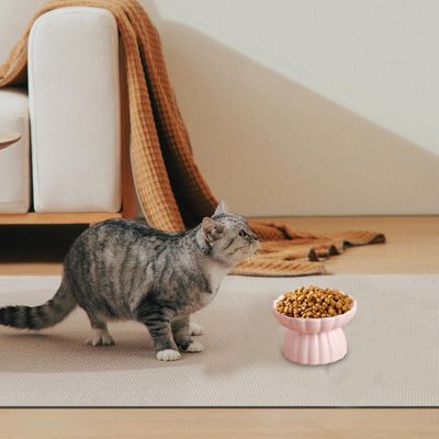 UAMLY Gamelle surélevée anti-avalement en céramique pour chat