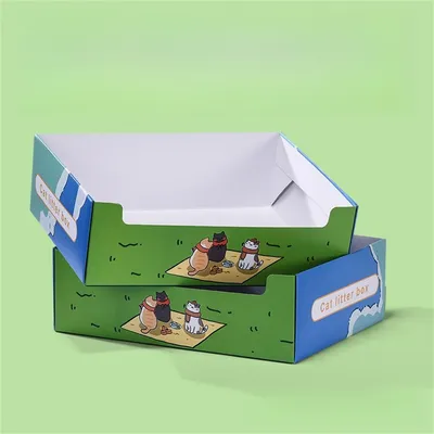 Pet Planet Bac à litière jetable en papier pour chats 5 articles