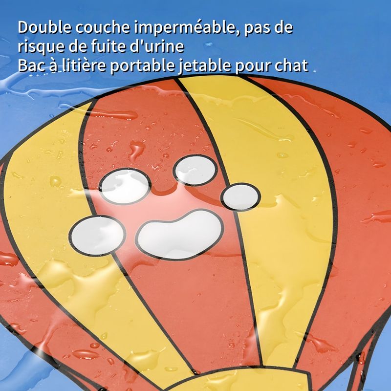 FurryFusion Lot de 3 bacs à litière jetables en papier