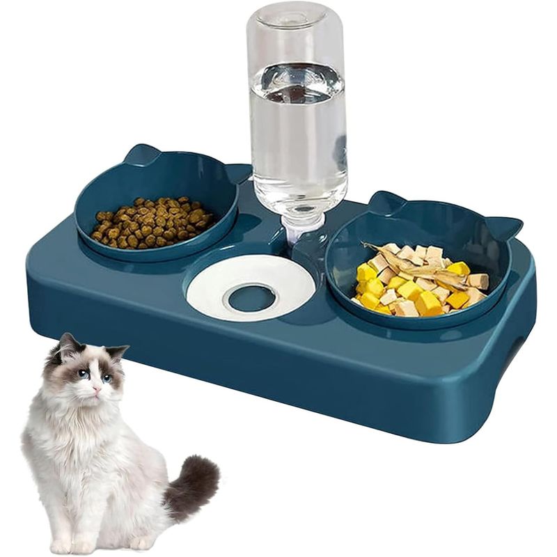 UAMLY 3-in-1 Automatischer Futter- und Wasserspender für Katzen