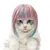 Perruque pour animaux: Simili-cheveux réaliste, ajustable