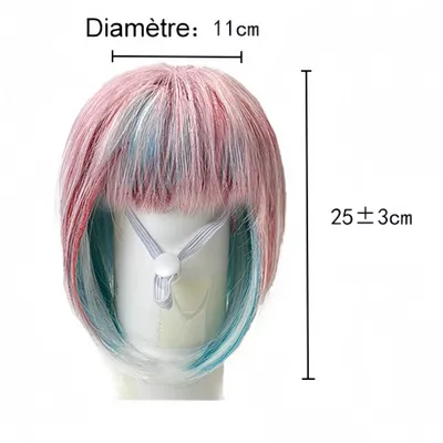 Perruque pour animaux: Simili-cheveux réaliste, ajustable