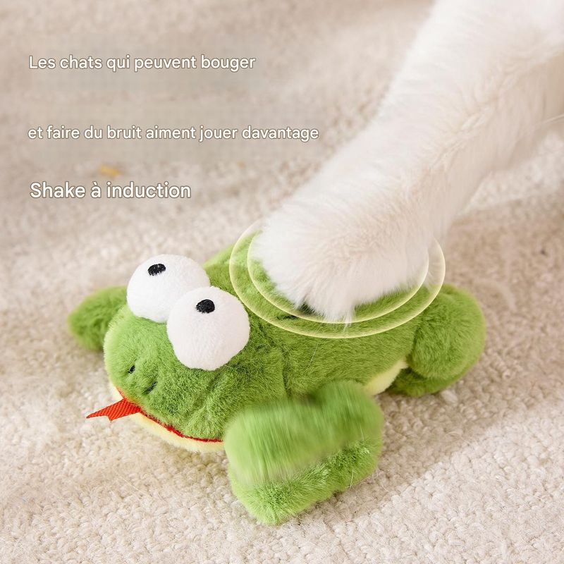 Petopia Jouet électrique pour chat en forme de grenouille