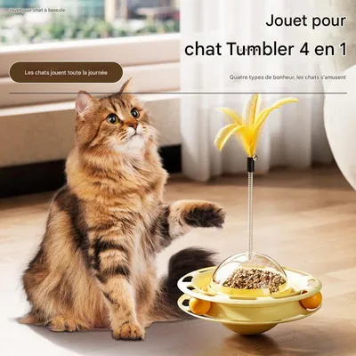 Petopia Jouet pour chat en forme de toupie rotative