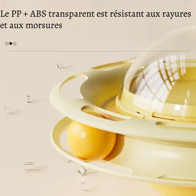 Petopia Jouet pour chat en forme de toupie rotative