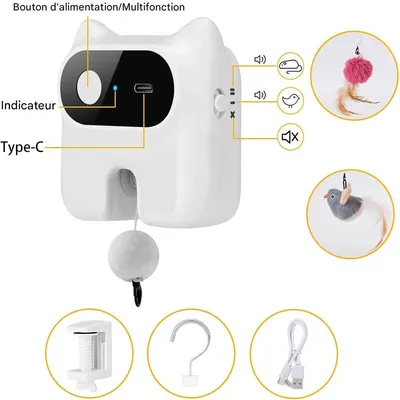 IntiMeg Jeu d'intelligence Chasseur de friandises pour chat
