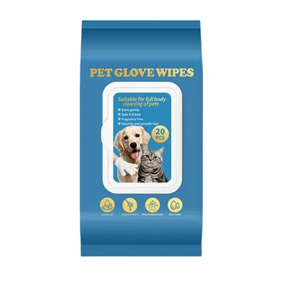 Pet Planet Gants nettoyants sans eau pour chats et chiens
