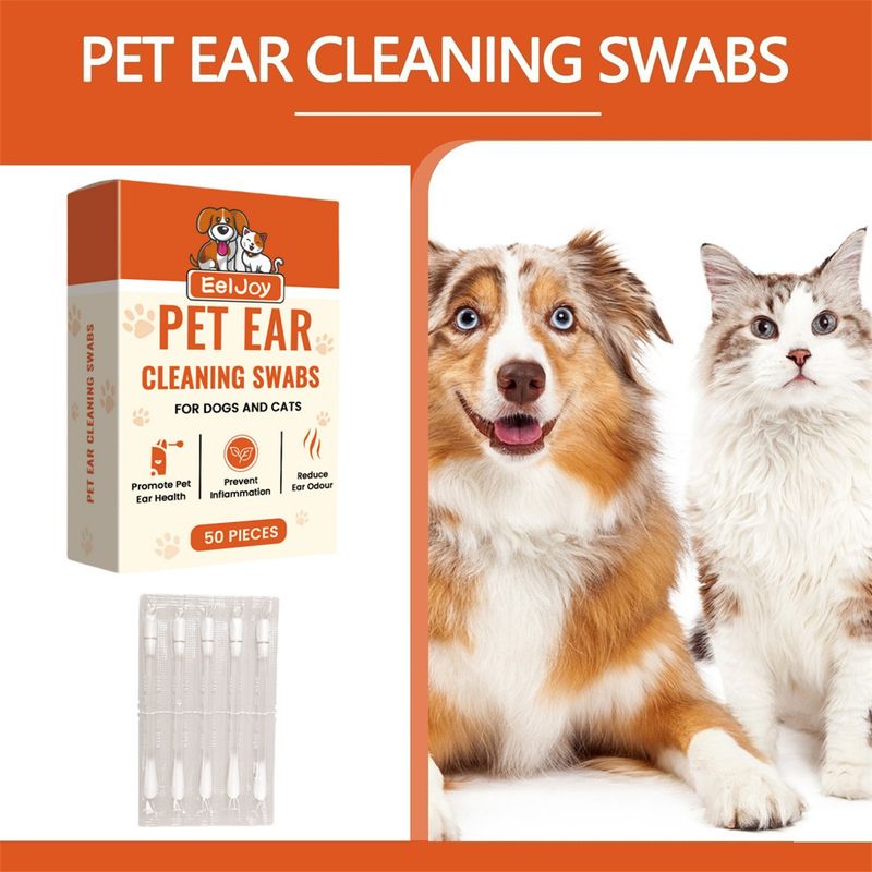 Pet Planet Cotton - tiges pour nettoyage des oreilles de chats et chiens