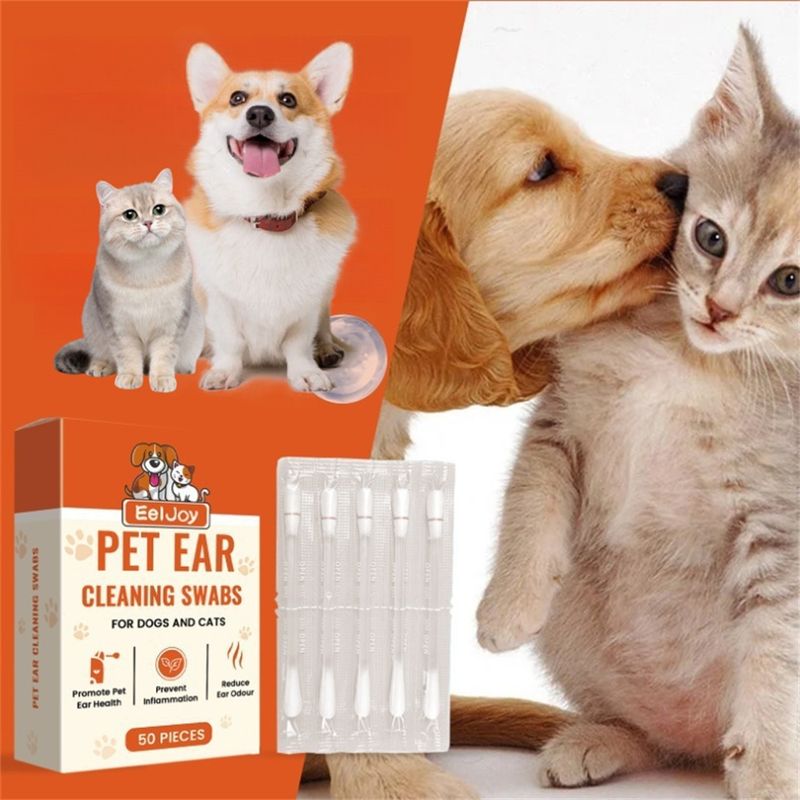Pet Planet Cotton - tiges pour nettoyage des oreilles de chats et chiens