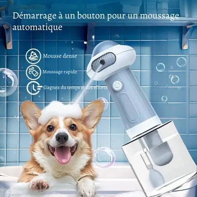 Petopia Mousseur de shampooing pour animaux de compagnie