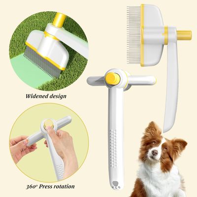 UAMLY Peigne anti-puces autonettoyant pour chat