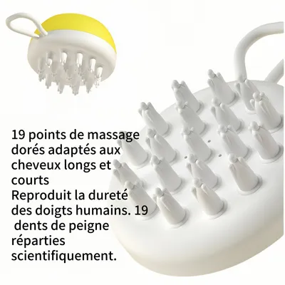 FurryFusion Brosse de bain pour animaux de compagnie au citron