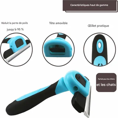 IntiMeg Outil de brossage et peigne pour chiens et chats