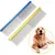 2 Pcs Brosse pour chien en acier inoxydable - Double dents