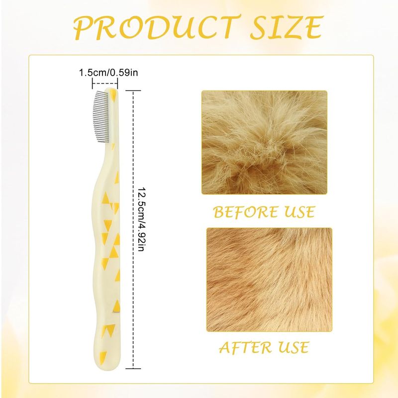 UAMLY Peigne pour chat à pointes arrondies