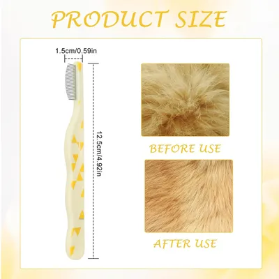 UAMLY Peigne pour chat à pointes arrondies