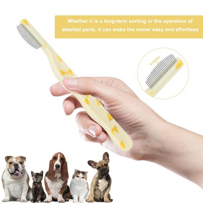 UAMLY Peigne pour chat à pointes arrondies