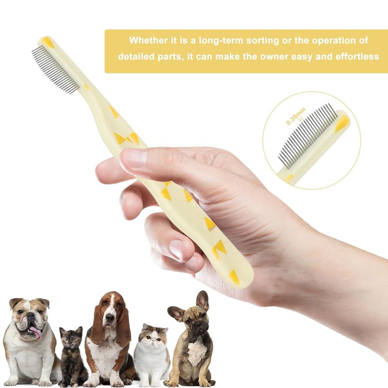 UAMLY Peigne pour chat à pointes arrondies