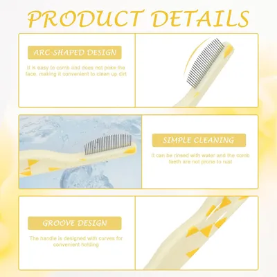 UAMLY Peigne pour chat à pointes arrondies