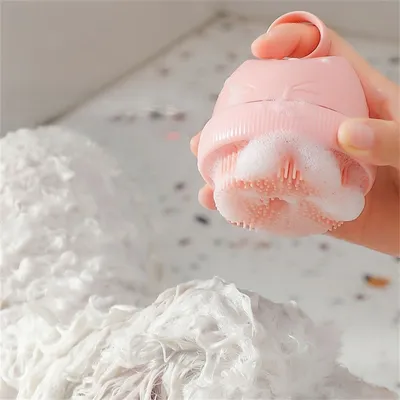 Petopia Brosse de bain en silicone pour chiens et chats