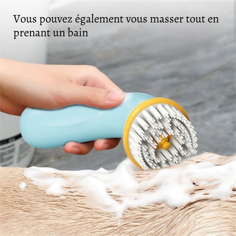Petopia Brosse de bain multifonctionnelle pour chiens et chats