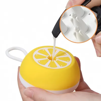 FurryFusion Brosse de bain pour animaux de compagnie au citron