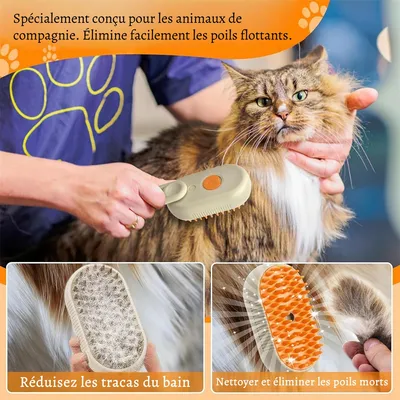 Petopia Peigne à brosser et pulvériser pour chats et chiens