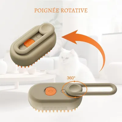 Petopia Peigne à brosser et pulvériser pour chats et chiens
