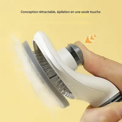 Petopia Peigne pour éliminer les poils des animaux de compagnie