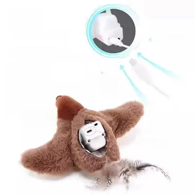 Petopia Jouet d'oiseau tremblant électronique pour chats