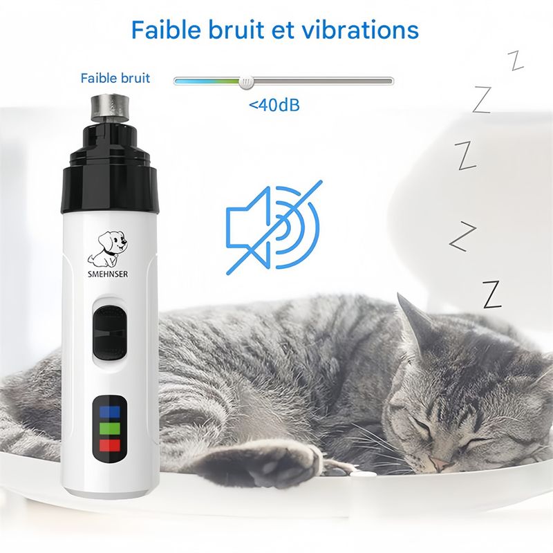 Pet Planet Moulin à ongles électrique pour chien et chat