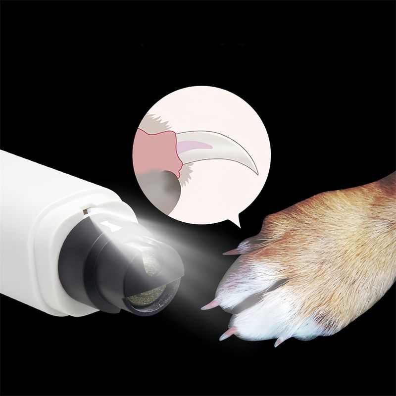 Pet Planet Ponceuse à ongles électrique avec LED