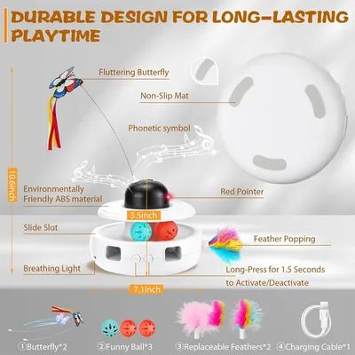 IntiMeg Circuit de jeu pour chat 5 en 1 Pour Chat