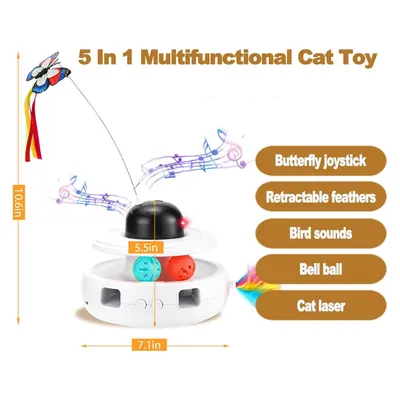 IntiMeg Circuit de jeu pour chat 5 en 1 Pour Chat
