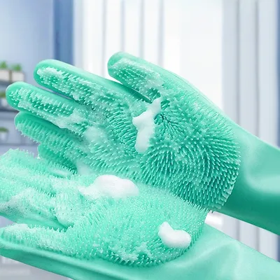 Petopia Gant de massage en silicone pour chats et chiens