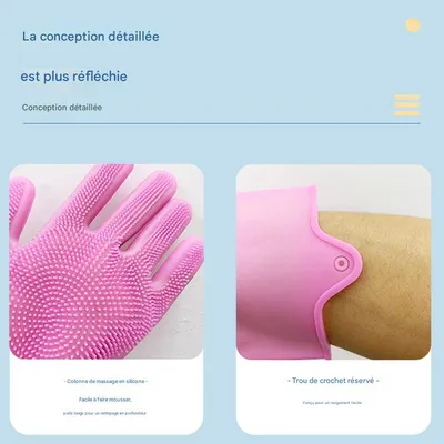 Petopia Gant de massage en silicone pour chats et chiens