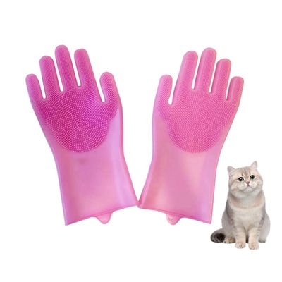 Petopia Gant de massage en silicone pour chats et chiens