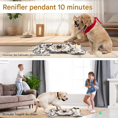 Pet Planet Tapis de reniflement en forme d'os pour chien