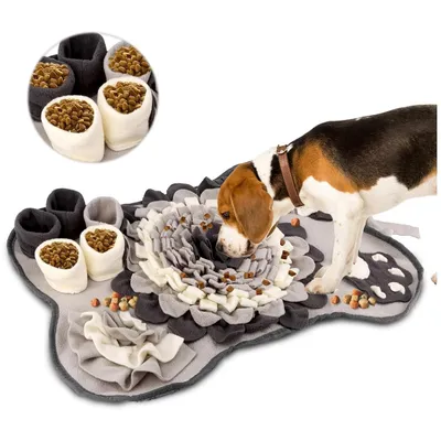 Pet Planet Alfombrilla olfativa con forma de hueso de perro