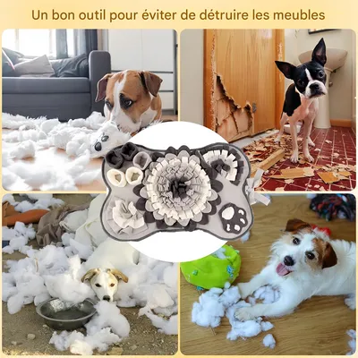 Pet Planet Tapis de reniflement en forme d'os pour chien