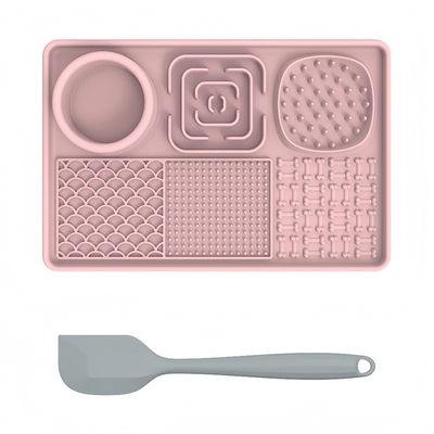 Pet Planet Tapis De Lèchage En Silicone Sans BPA Pour Chien Et Chat Rose