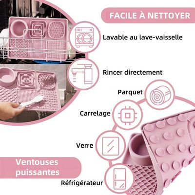 Pet Planet Tapis De Lèchage En Silicone Sans BPA Pour Chien Et Chat