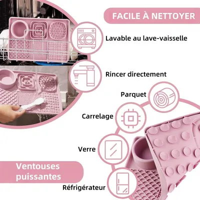 Pet Planet Tapis De Lèchage En Silicone Sans BPA Pour Chien Et Chat