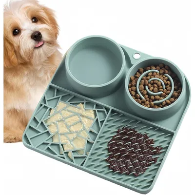 Pet Planet Alfombrilla de silicona anti-glotones para perros y gatos