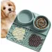 Pet Planet Alfombrilla de silicona anti-glotones para perros y gatos
