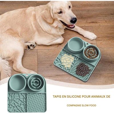 Pet Planet Tapis De Léchage Anti - Glouton En Silicone Pour Chien Et Chat